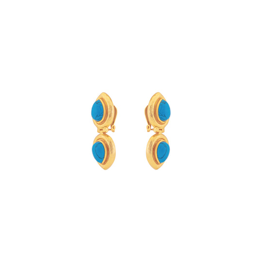 Paula Earrings Blue Turquoise