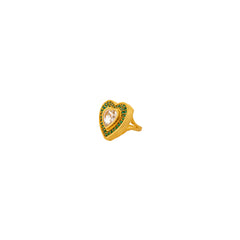 Diva Ring Emerald Green Quartz