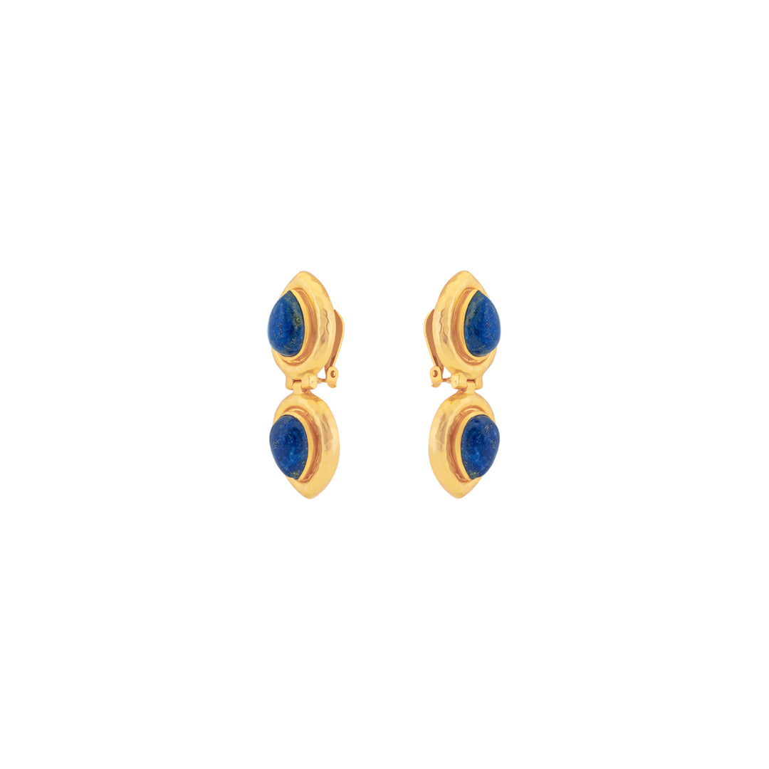 Paula Earrings Lapis