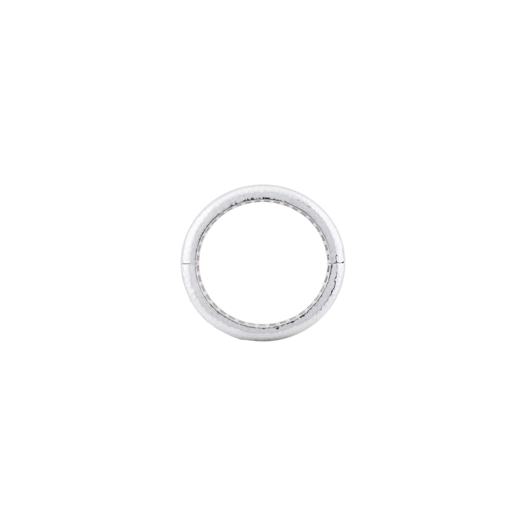 Domed Bangle Small Silver