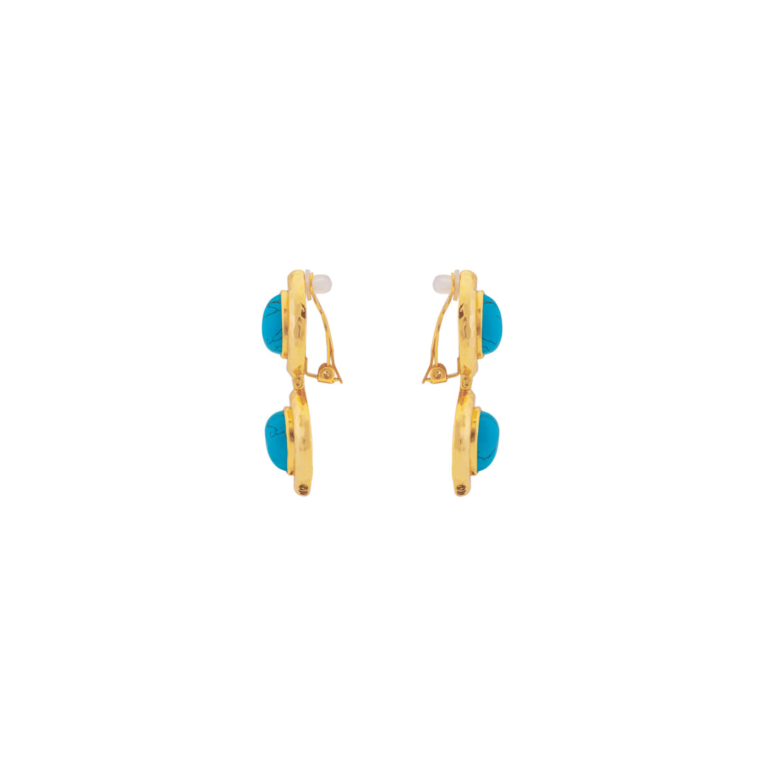 Paula Earrings Blue Turquoise