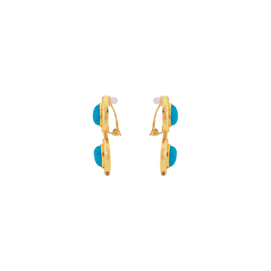 Paula Earrings Blue Turquoise