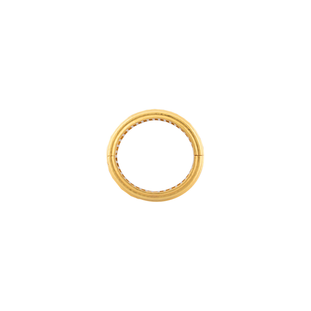 Ribbed Bangle Gold