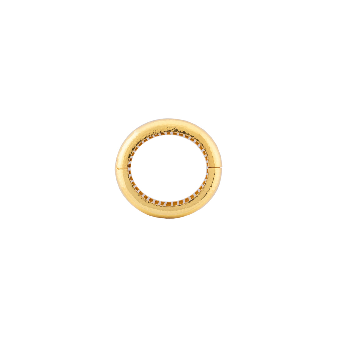 Domed Bangle Large Gold