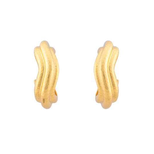 Wave Earrings Gold