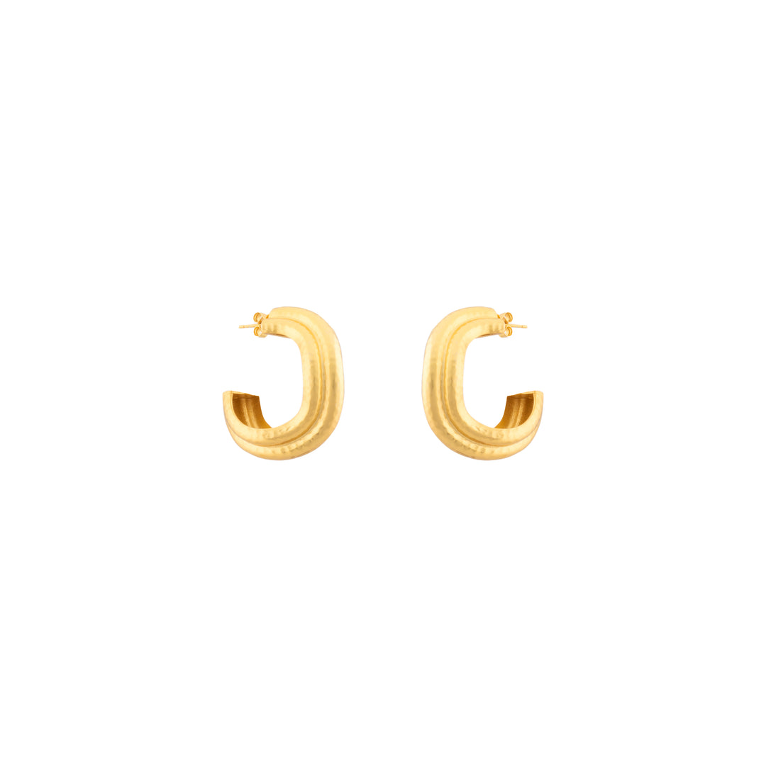 Wave Earrings Gold