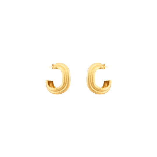 Wave Earrings Gold