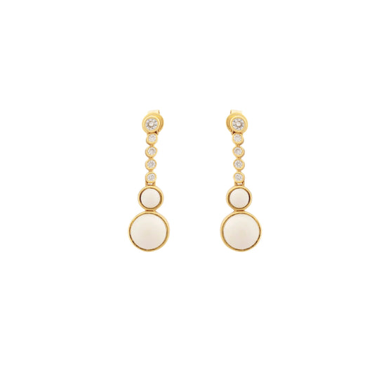 Night Earrings White