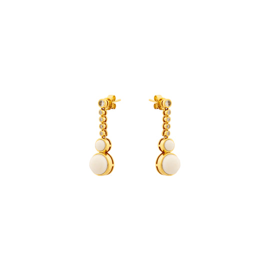 Night Earrings White