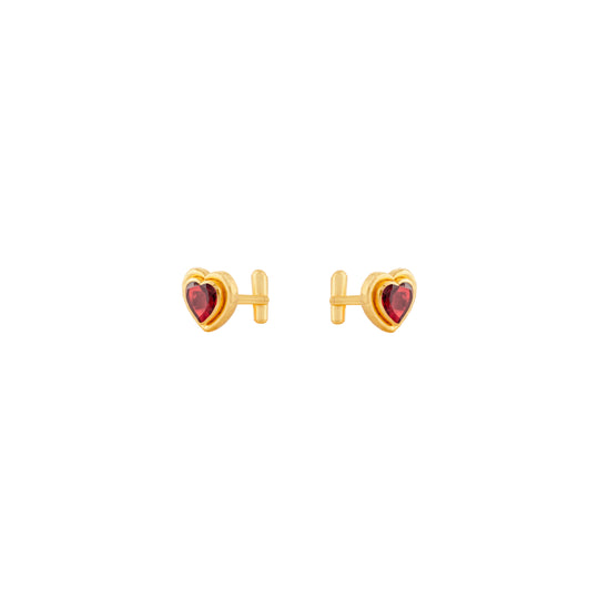 Lover Cufflink Red Ruby Quartz