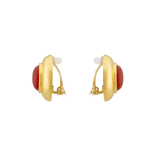 Briller Earring Red Jade