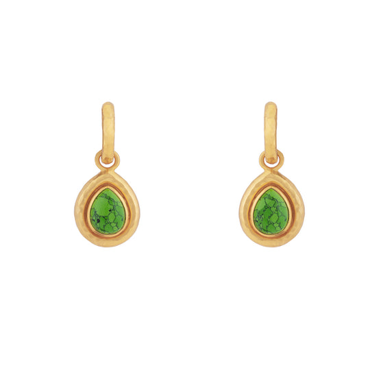 Ines Earrings Green Turquoise