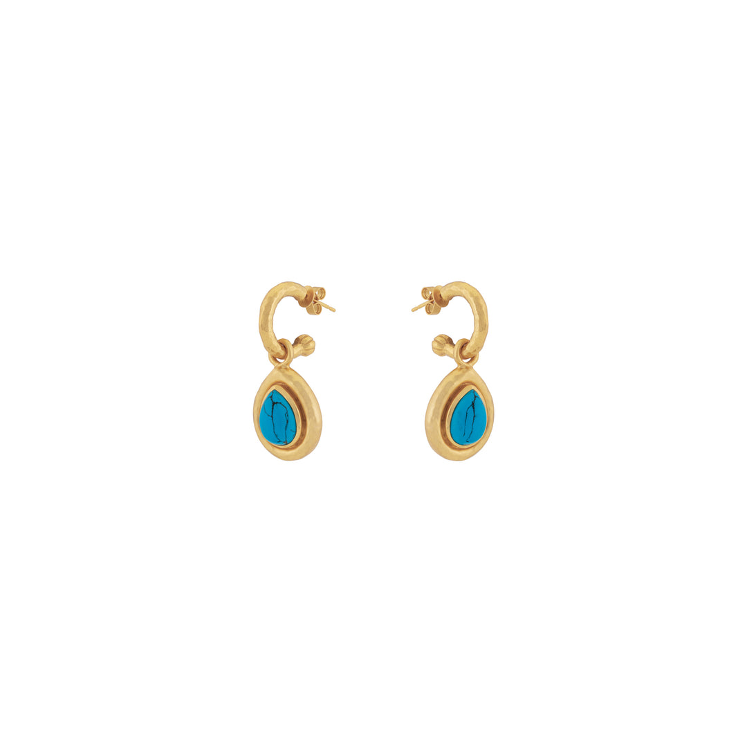 Ines Earrings Blue Turquoise