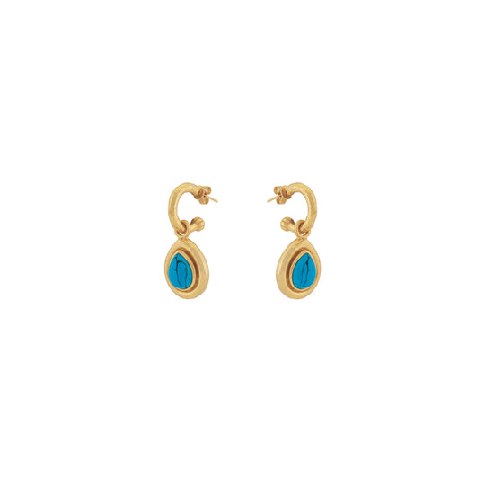 Ines Earrings Blue Turquoise