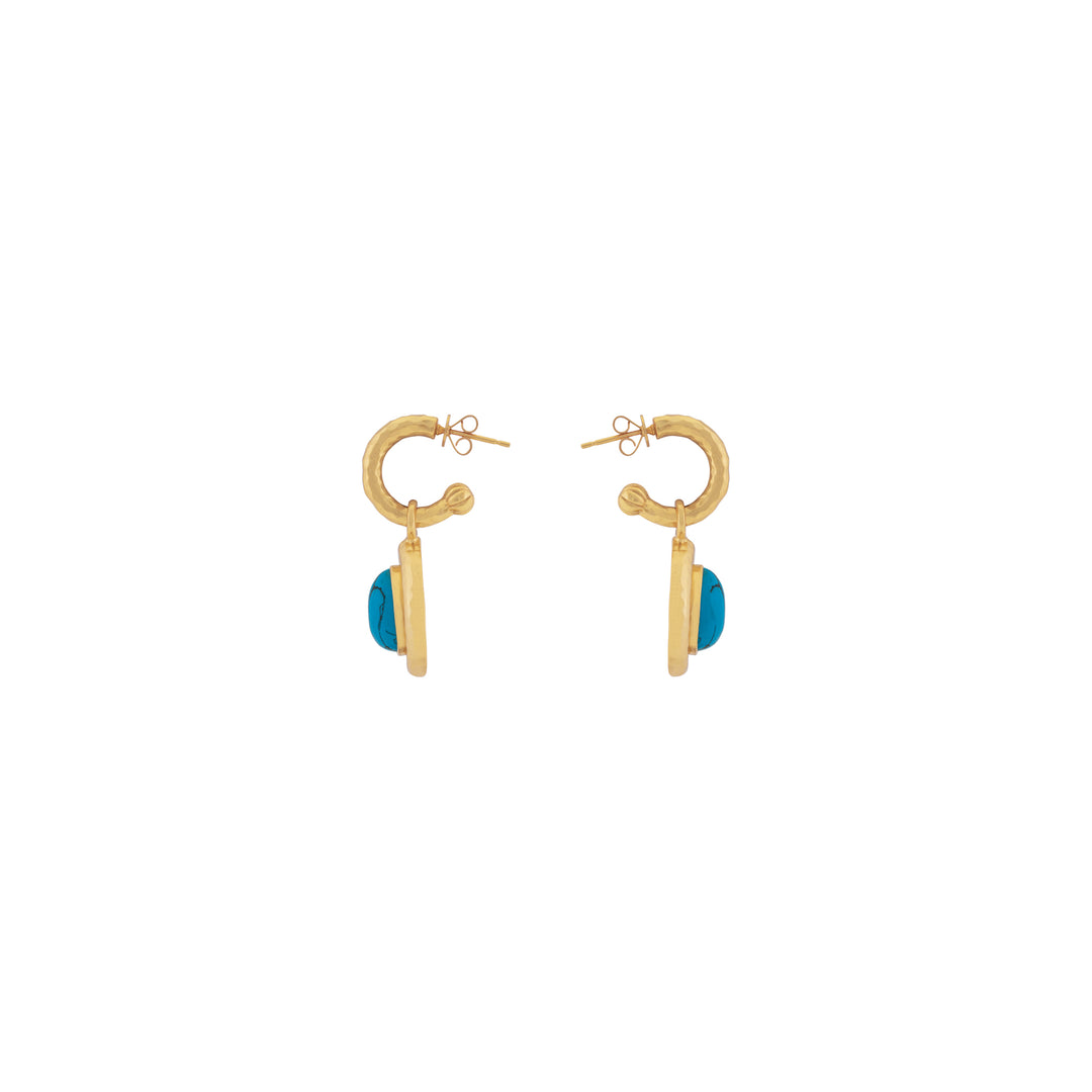 Ines Earrings Blue Turquoise