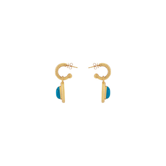 Ines Earrings Blue Turquoise