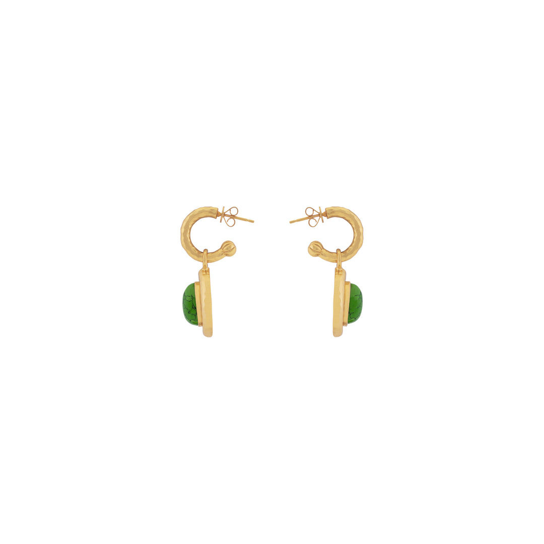 Ines Earrings Green Turquoise