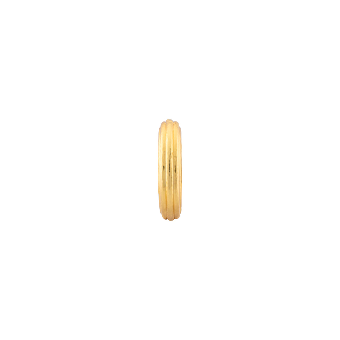 Ribbed Bangle Gold