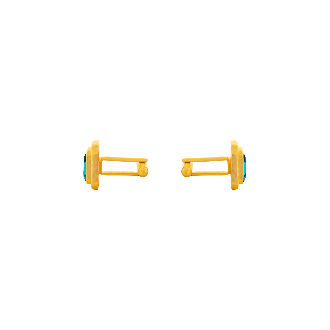 Scandal Cufflink Emerald Green Quartz