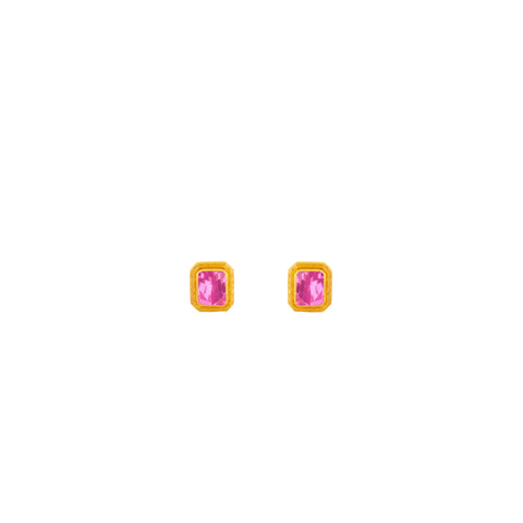 Scandal Earrings Rose Pink Quartz