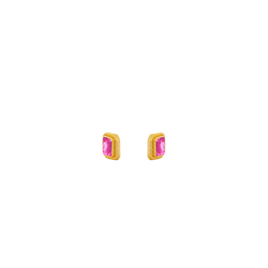 Scandal Earrings Rose Pink Quartz