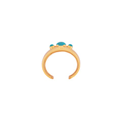 Nova Cuff Golden Turquoise