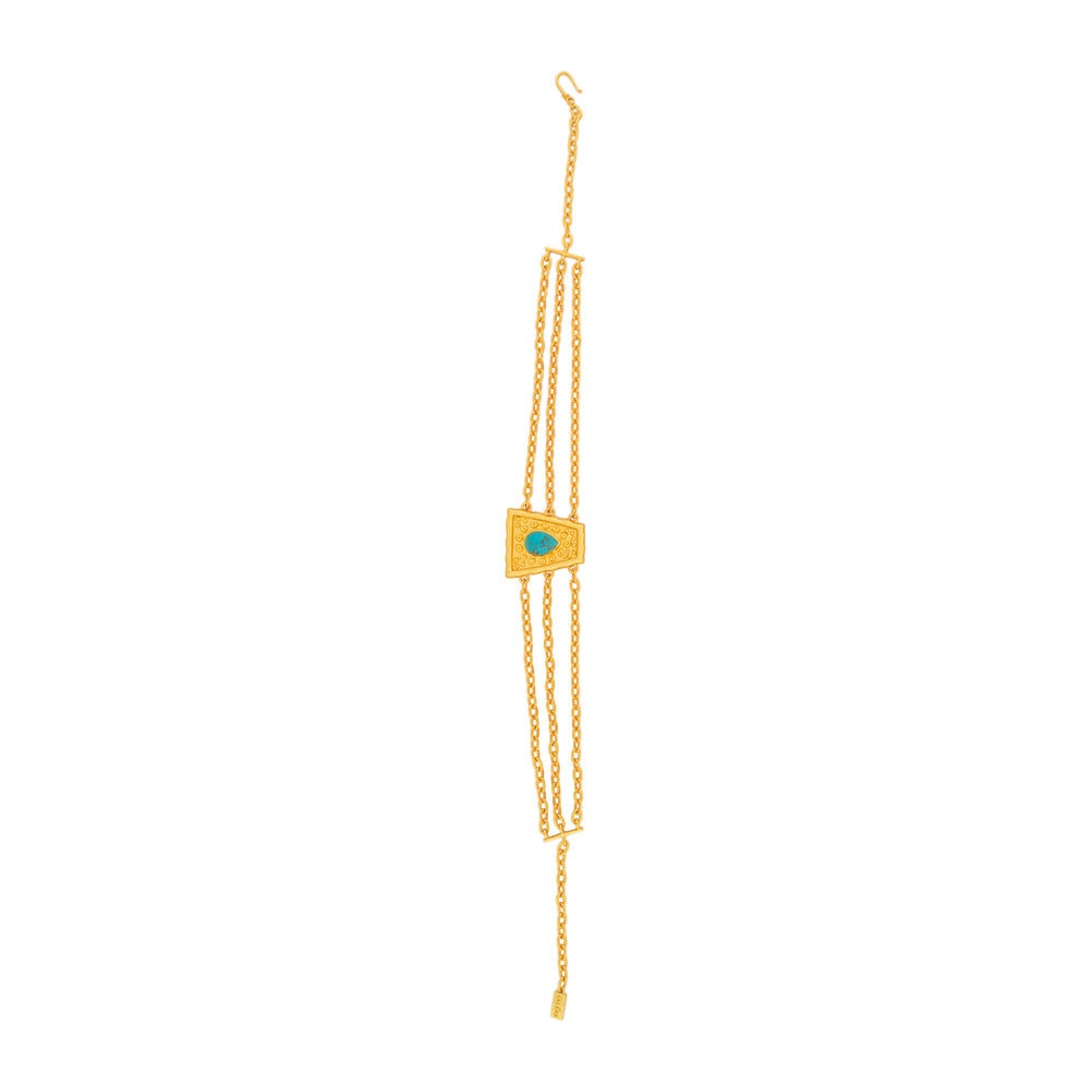 Mayan Choker Golden Turquoise