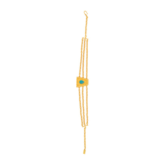 Mayan Choker Golden Turquoise