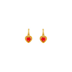 Lover Earrings Red Quartz