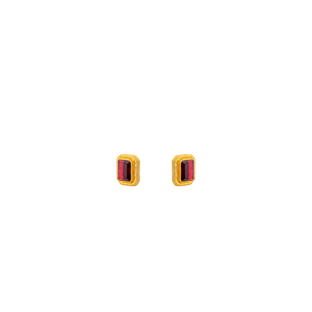 Scandal Earrings Red Ruby Quartz