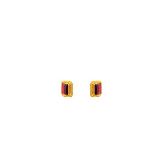 Scandal Earrings Red Ruby Quartz