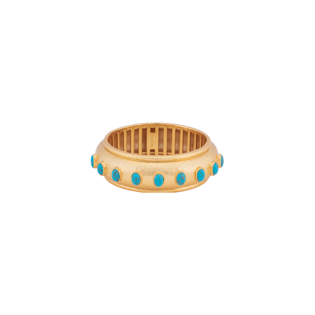 Ava Bangle Golden Turquoise