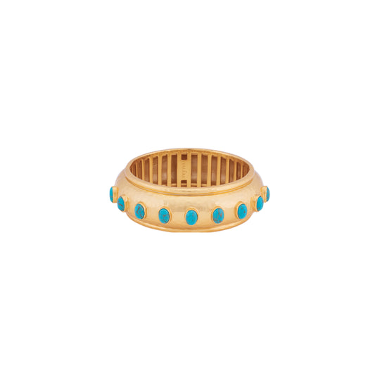 Ava Bangle Golden Turquoise