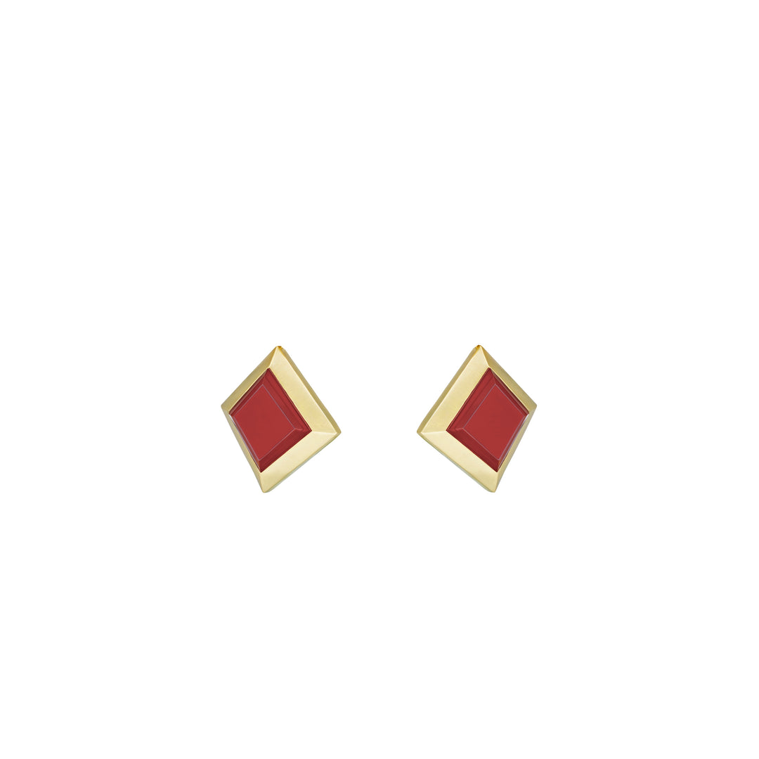 IXV04 Earring Red Onyx
