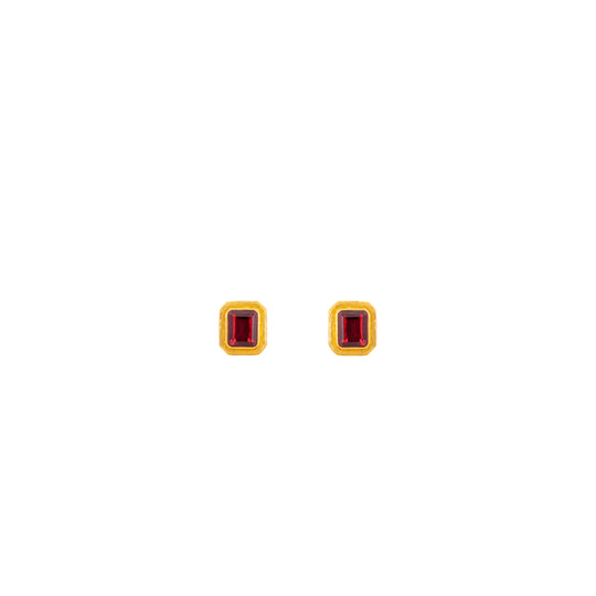 Scandal Earrings Red Ruby Quartz