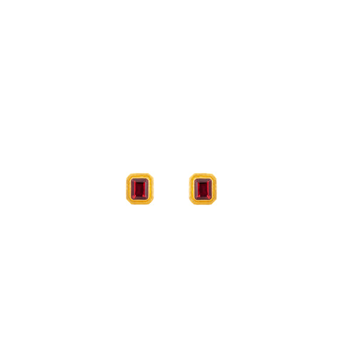 Scandal Earrings Red Ruby Quartz