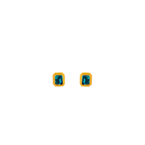 Scandal Earrings Emerald Green Quartz
