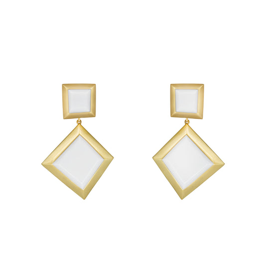 IXV13 Earring White Stone