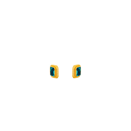 Scandal Earrings Emerald Green Quartz