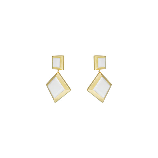 IXV13 Earring White Stone