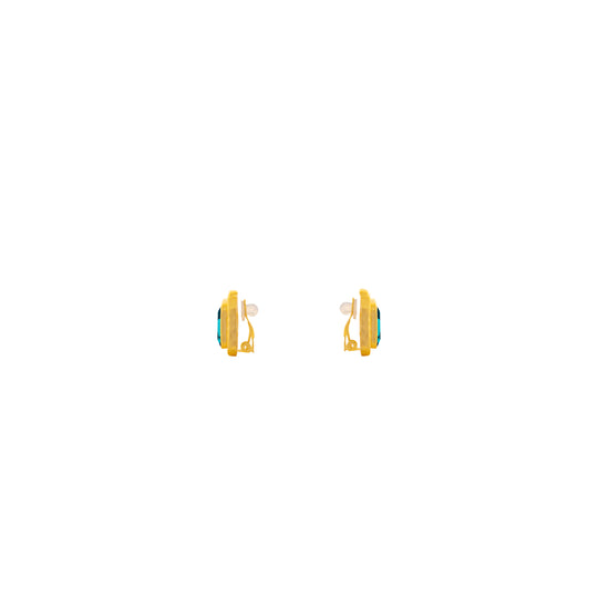 Scandal Earrings Emerald Green Quartz