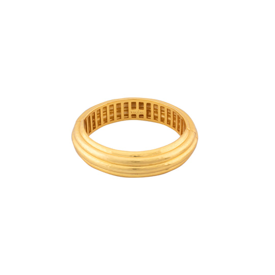 Ribbed Bangle Gold