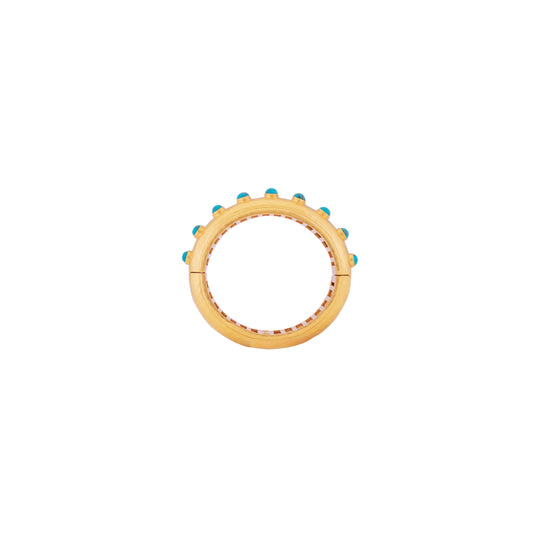 Ava Bangle Golden Turquoise