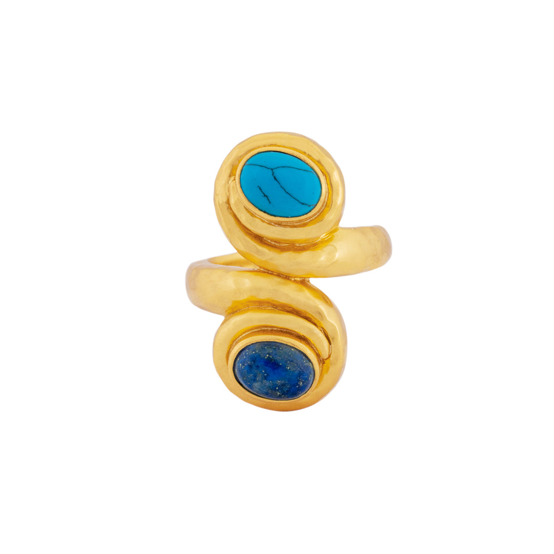 Leela Ring Lapis & Blue Turquoise