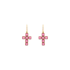 Wild Earrings Rose Pink Quartz