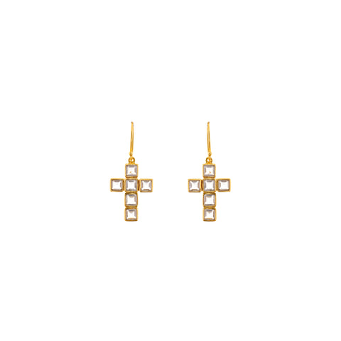 Wild Earrings Clear Quartz