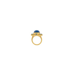 Vivi Ring Lapis & Blue Quartz