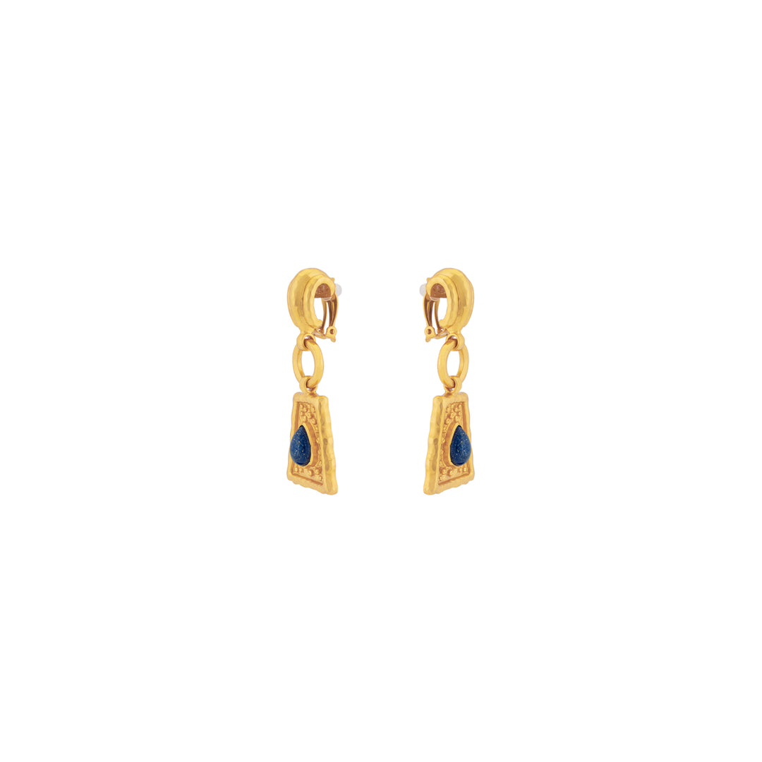 Mayan Earrings Lapis