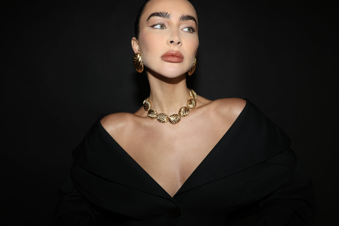 IXV5 Large Earring Gold