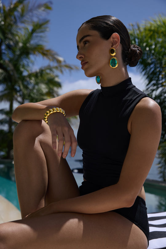 NADINE GREEN TOURMALINE AND EMERALD